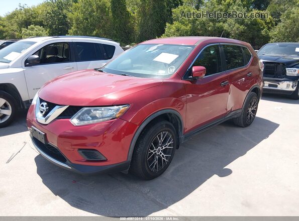 JN8AT2MT3GW010769 2016 NISSAN ROGUE Red Առջևի ձախ երեք քառորդ տեսարան