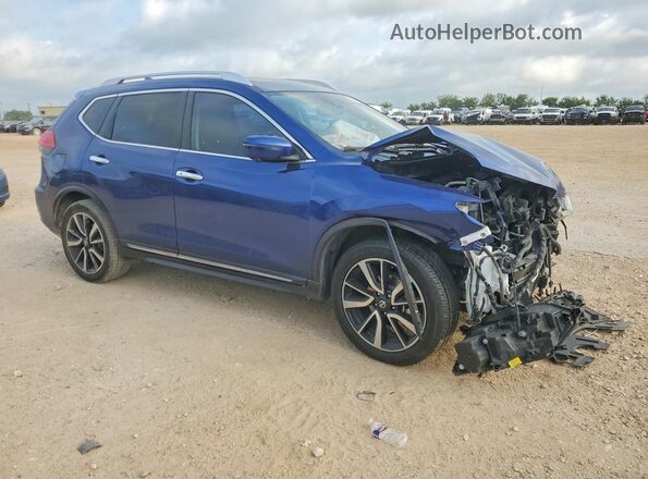 JN8AT2MT3HW133490 2017 NISSAN ROGUE Синий Передняя правая четверть