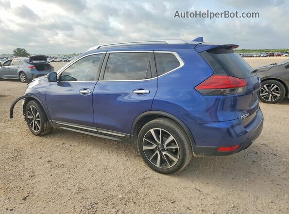 JN8AT2MT3HW133490 2017 NISSAN ROGUE Синий Задняя левая четверть
