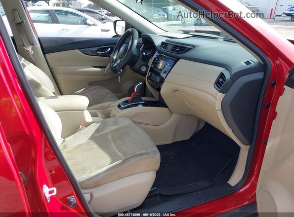 JN8AT2MT3HW387779 2017 NISSAN ROGUE Red Вид салону спереду