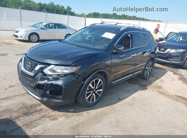 JN8AT2MT3JW451955 2018 NISSAN ROGUE Black Առջևի ձախ երեք քառորդ տեսարան