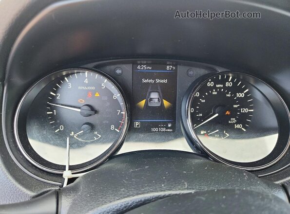 JN8AT2MT3JW459649 2018 NISSAN ROGUE Silver Սարքավորումների վահանակի տեսք