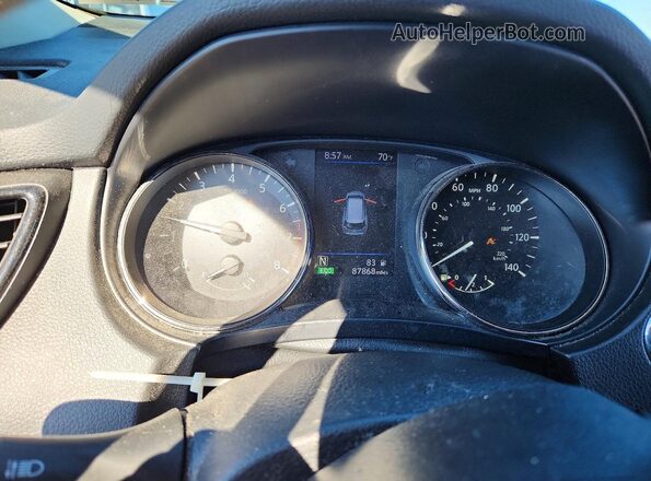 JN8AT2MT3JW462065 2018 NISSAN ROGUE Blue Widok zestawu wskaźników