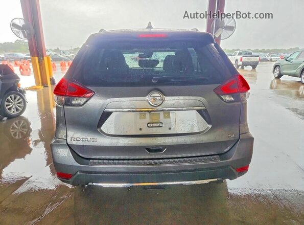 JN8AT2MT3JW470635 2018 NISSAN ROGUE Gray Вид ззаду