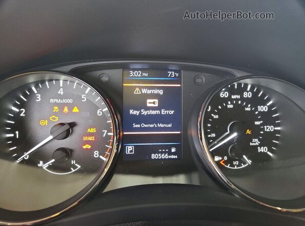 JN8AT2MT3JW470635 2018 NISSAN ROGUE Gray Вид щитка приладів