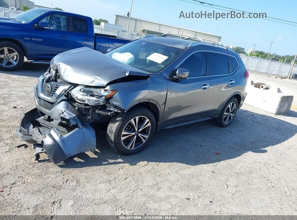 JN8AT2MT3KW252406 2019 NISSAN ROGUE Gray Առջևի ձախ երեք քառորդ տեսարան