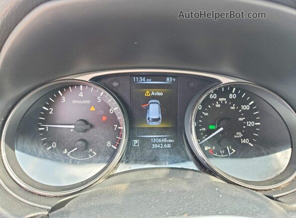 JN8AT2MT4GW009193 2016 NISSAN ROGUE Gray Սարքավորումների վահանակի տեսք