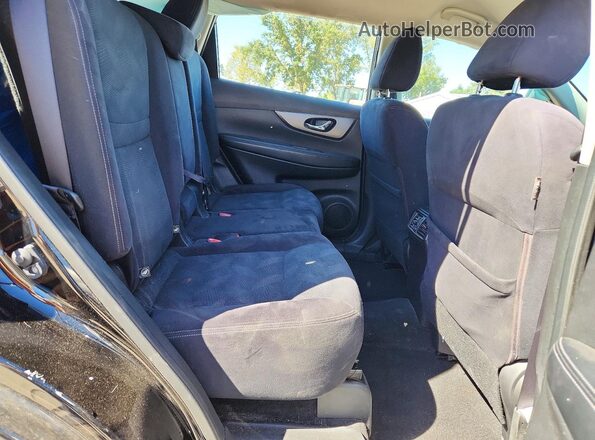 JN8AT2MT4GW021246 2016 NISSAN ROGUE Black უკანა სავარძლების ხედი