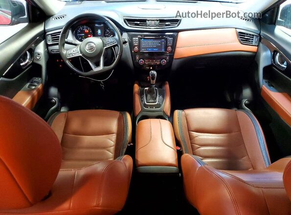 JN8AT2MT4HW384289 2017 NISSAN ROGUE Red Dashboard view