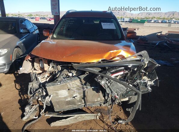 JN8AT2MT4HW388732 2017 NISSAN ROGUE Orange Вид щитка приладів