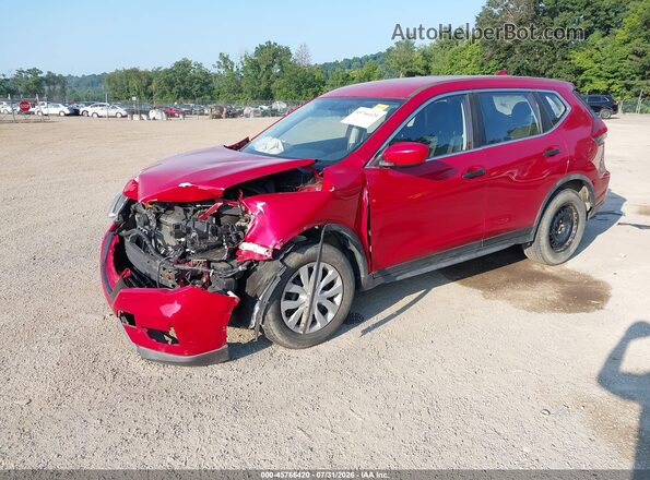 JN8AT2MT4HW391646 2017 NISSAN ROGUE Red Vista tres cuartos delantera izquierda
