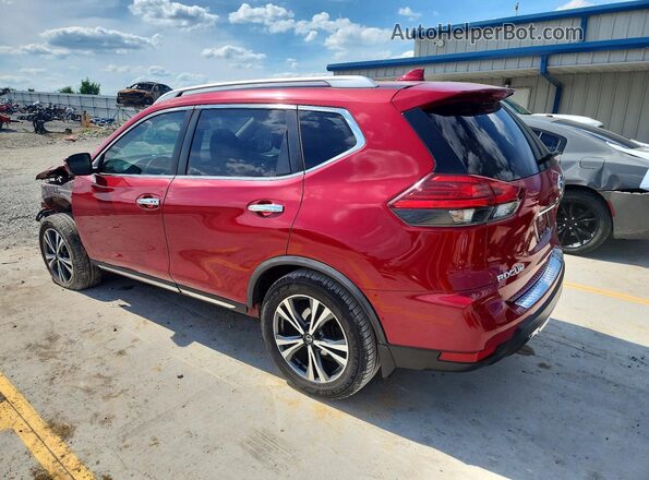 JN8AT2MT4HW393347 2017 NISSAN ROGUE Red Trasero izquierdo