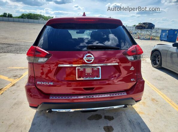 JN8AT2MT4HW393347 2017 NISSAN ROGUE Red Vista trasera