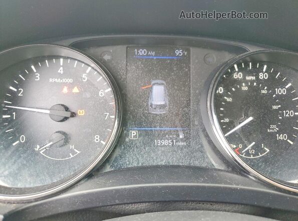 JN8AT2MT4JW456792 2018 NISSAN ROGUE Black Instrument cluster view