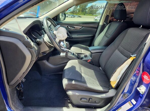 JN8AT2MT4KW255072 2019 NISSAN ROGUE Blue წინა სალონის ხედი