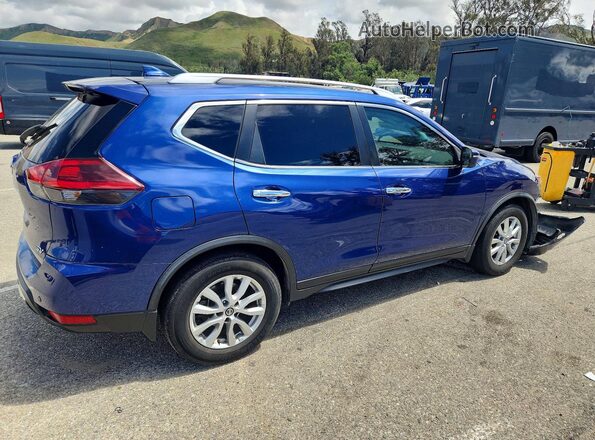 JN8AT2MT4KW255072 2019 NISSAN ROGUE Blue უკანა მარჯვენა