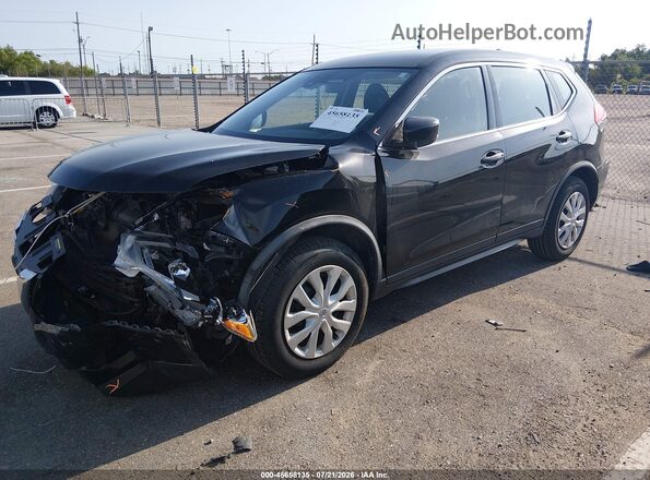 JN8AT2MT4KW502400 2019 NISSAN ROGUE Black წინა მარცხენა ხედი სამი მეოთხედიდან