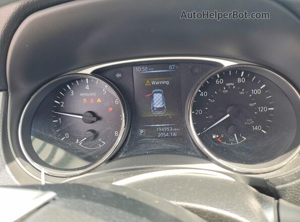 JN8AT2MT5GW002219 2016 NISSAN ROGUE Gray Вид щитка приладів
