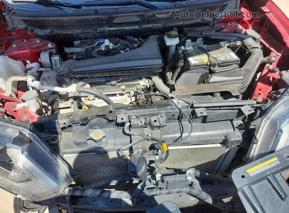 JN8AT2MT5HW399528 2017 NISSAN ROGUE Red Շարժիչի բաժամունքի տեսք