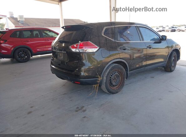 JN8AT2MT7GW005297 2016 NISSAN ROGUE Black Tył prawy