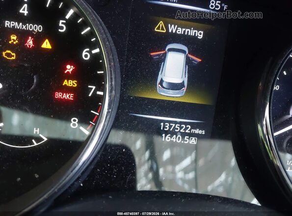 JN8AT2MT7GW005297 2016 NISSAN ROGUE Black Widok tylnych siedzeń