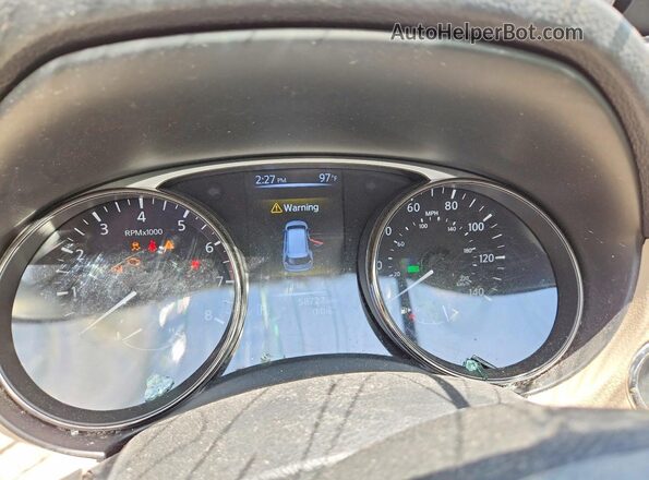 JN8AT2MT7GW015344 2016 NISSAN ROGUE White Instrument cluster view