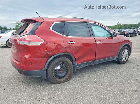 JN8AT2MT7GW016722 2016 NISSAN ROGUE Burgundy Trasero derecho