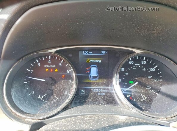 JN8AT2MT7GW016722 2016 NISSAN ROGUE Burgundy Vista del cuadro de instrumentos