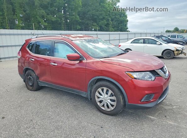 JN8AT2MT7GW016722 2016 NISSAN ROGUE Burgundy Delantero derecho