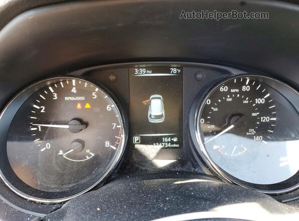 JN8AT2MT7HW132620 2017 NISSAN ROGUE Белый Вид щитка приборов