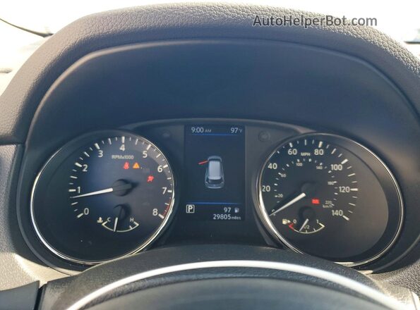JN8AT2MT7KW256118 2019 NISSAN ROGUE White ხელსაწყოთა პანელის ხედი