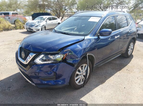 JN8AT2MT7KW267717 2019 NISSAN ROGUE Blue Առջևի ձախ երեք քառորդ տեսարան