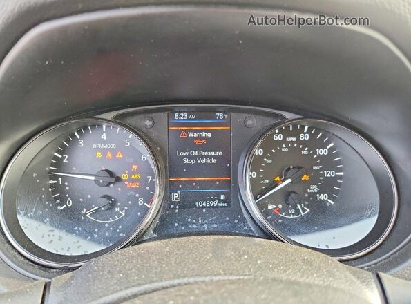 JN8AT2MT7LW041873 2020 NISSAN ROGUE Gray Widok zestawu wskaźników