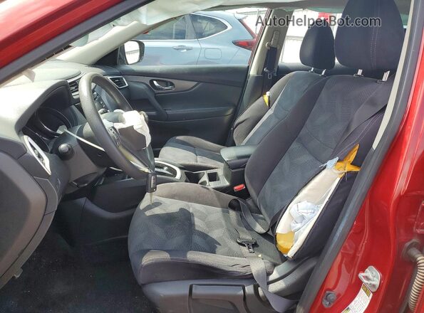JN8AT2MT8GW005020 2016 NISSAN ROGUE Red Widok wnętrza z przodu