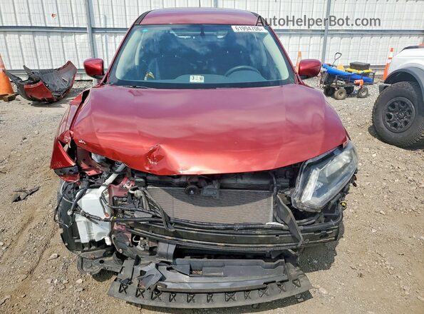 JN8AT2MT8GW005020 2016 NISSAN ROGUE Red Widok z przodu