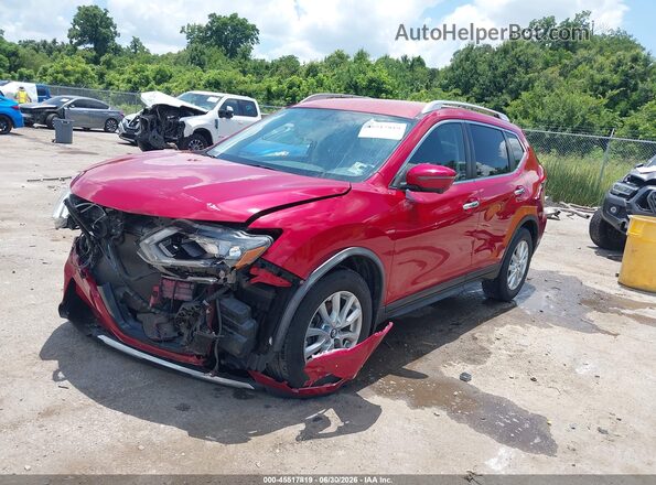 JN8AT2MT8HW402826 2017 NISSAN ROGUE Red წინა მარცხენა ხედი სამი მეოთხედიდან