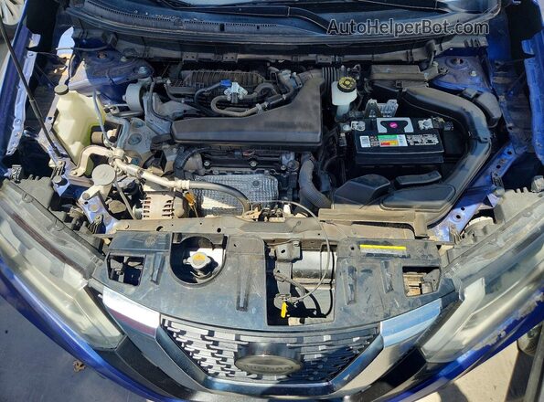 JN8AT2MT8LW014746 2020 NISSAN ROGUE Синий Вид задней части салона
