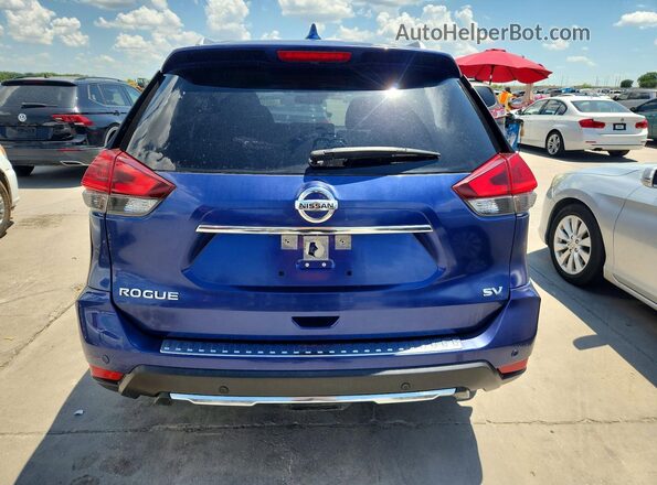 JN8AT2MT8LW014746 2020 NISSAN ROGUE Синий Вид сзади