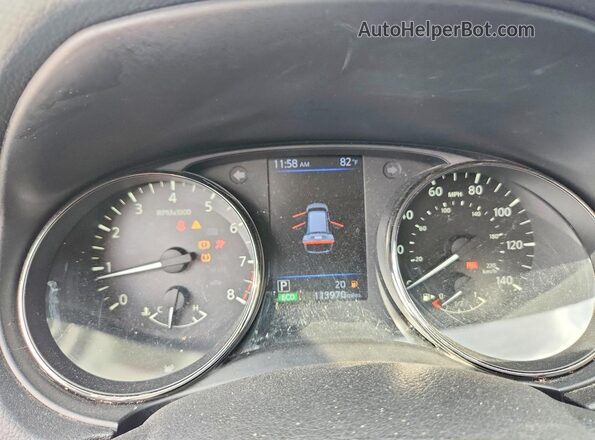 JN8AT2MT8LW017288 2020 NISSAN ROGUE Black Vista del cuadro de instrumentos