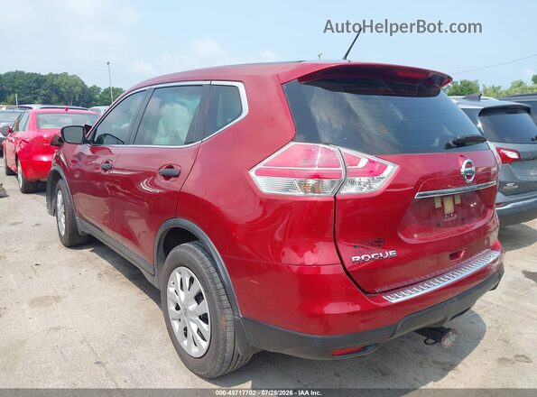 JN8AT2MTXGW009392 2016 NISSAN ROGUE Red Trasero izquierdo