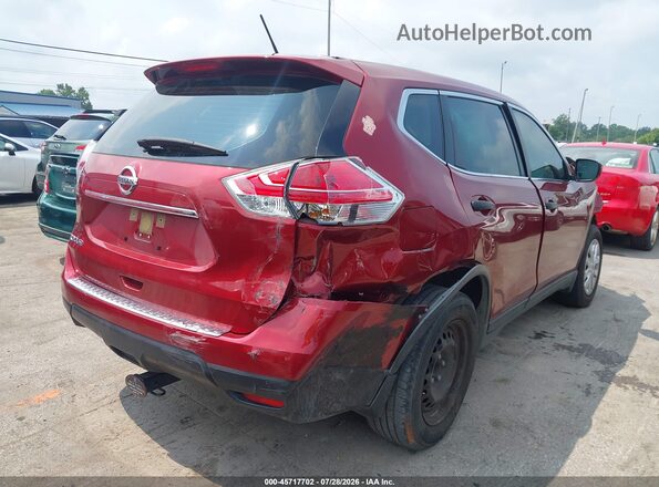 JN8AT2MTXGW009392 2016 NISSAN ROGUE Red Trasero derecho