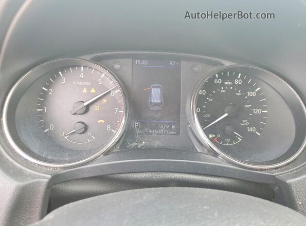 JN8AT2MTXLW010374 2020 NISSAN ROGUE Белый Вид щитка приборов