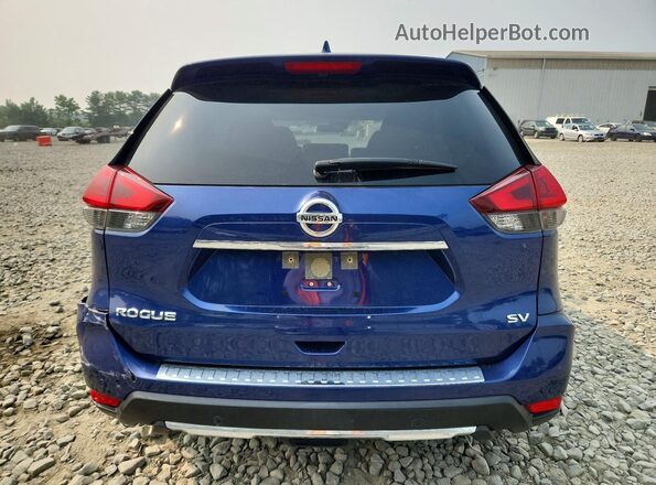 JN8AT2MTXLW014540 2020 NISSAN ROGUE Blue უკანა ხედი