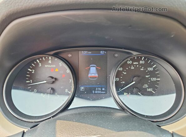 JN8AT2MTXLW014540 2020 NISSAN ROGUE Blue ხელსაწყოთა პანელის ხედი