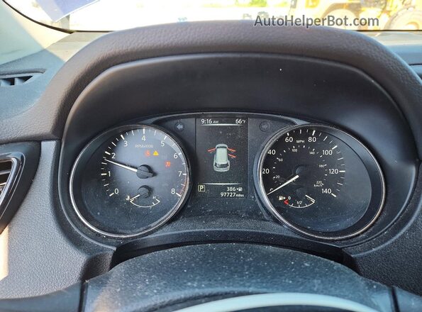 JN8AT2MV0HW007668 2017 NISSAN ROGUE Blue ხელსაწყოთა პანელის ხედი