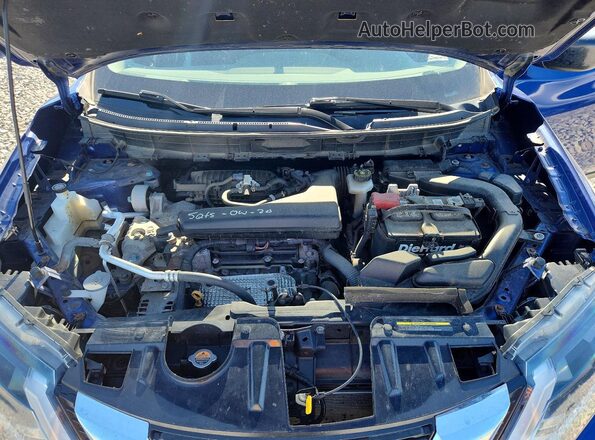 JN8AT2MV0HW007668 2017 NISSAN ROGUE Blue უკანა სალონის ხედი
