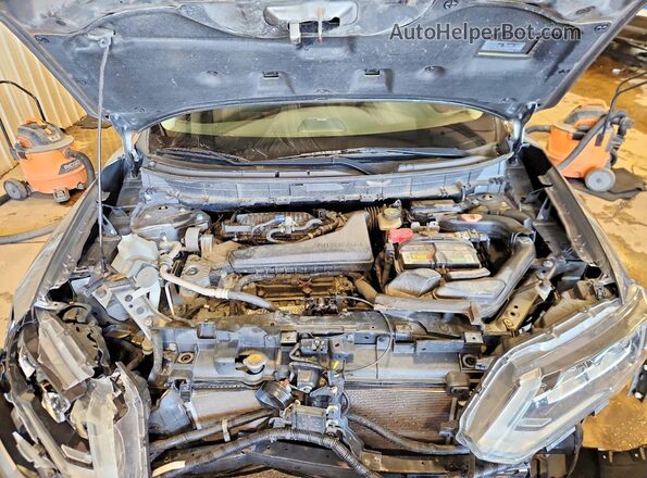 JN8AT2MV0HW015964 2017 NISSAN ROGUE Gray Вид підкапотного простору