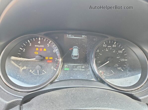 JN8AT2MV0HW259629 2017 NISSAN ROGUE Silver ხელსაწყოთა პანელის ხედი
