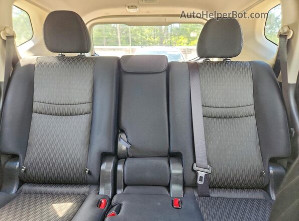 JN8AT2MV0HW259629 2017 NISSAN ROGUE Silver უკანა სავარძლების ხედი
