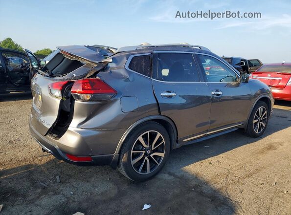 JN8AT2MV0JW323920 2018 NISSAN ROGUE Gray Trasero derecho
